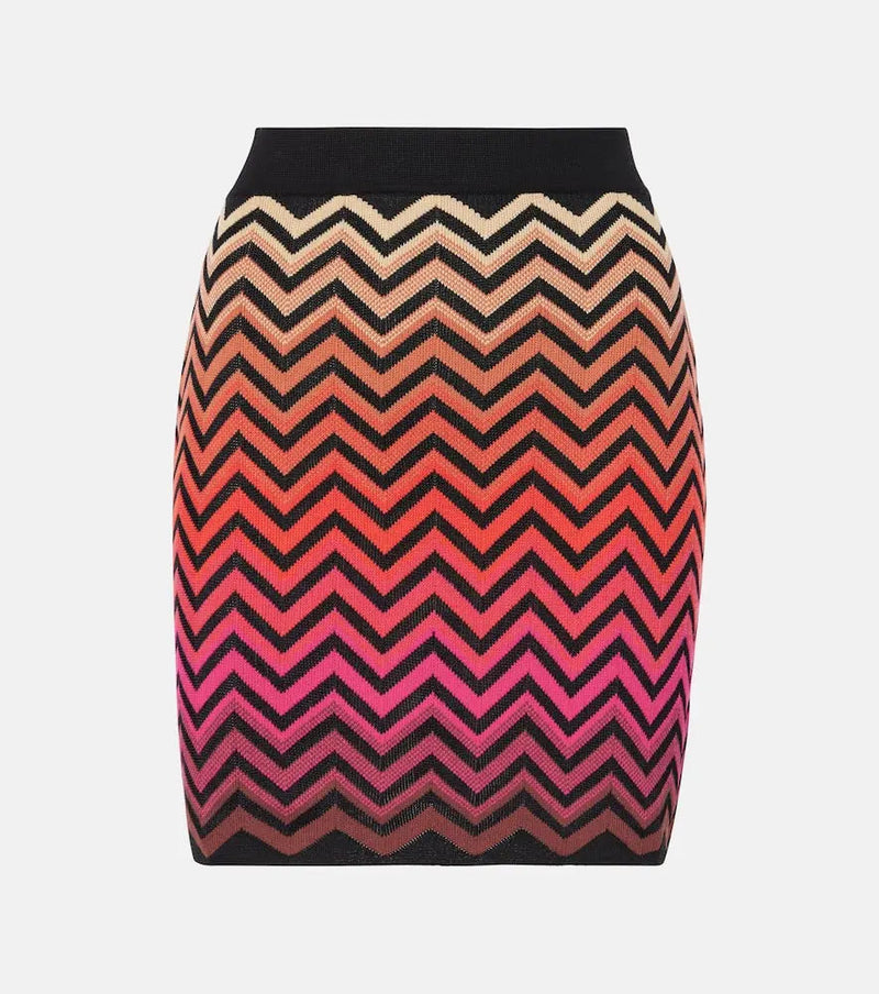 Missoni Zig Zag cotton-blend miniskirt