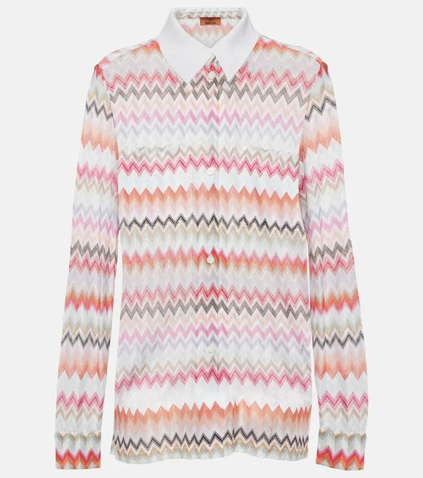 Missoni Zig Zag cotton-blend shirt | LYBSTORE