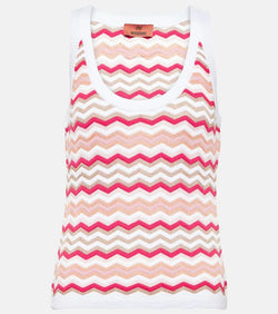 Missoni Zig Zag cotton-blend tank top | LYBSTORE