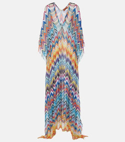 Missoni Zig Zag fringed maxi dress