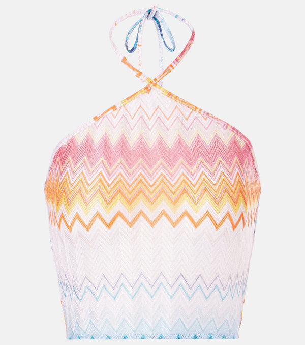 Missoni Zig Zag halter-neck top