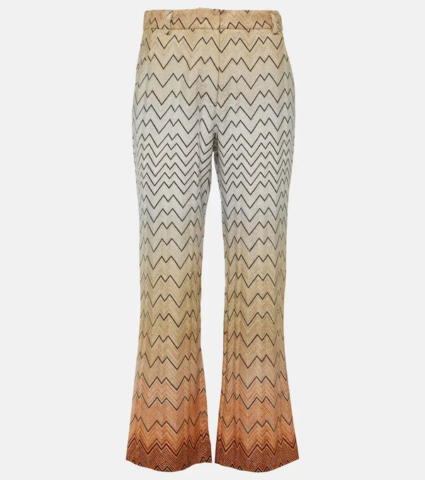 Missoni Zig Zag jersey flared pants | LYBSTORE