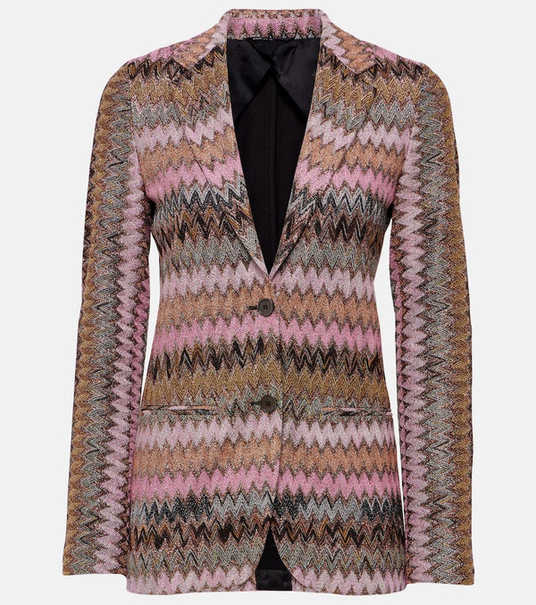 Missoni Zig Zag lamé blazer