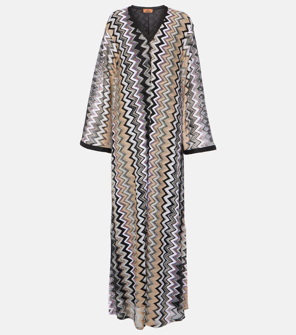 Missoni Zig Zag lamé maxi dress