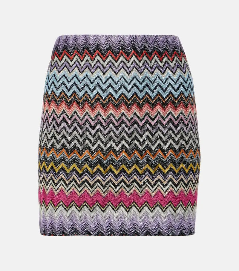 Missoni Zig Zag lamé miniskirt