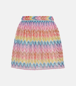 Missoni Zig Zag pointelle miniskirt