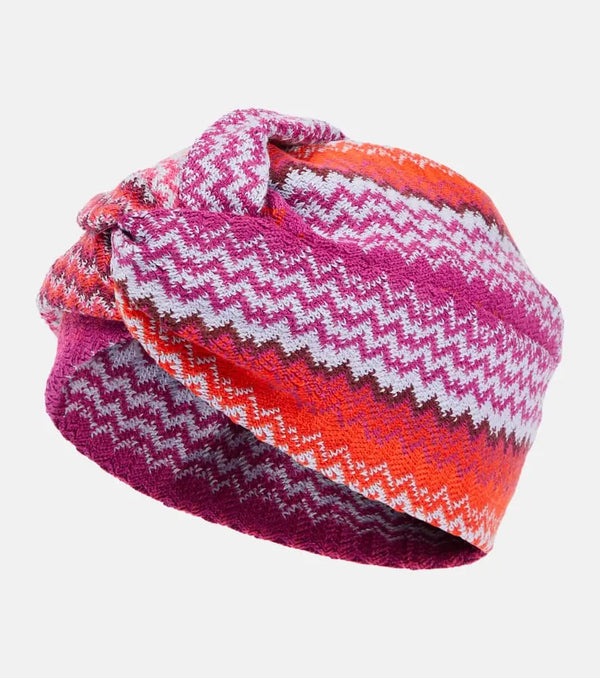 Missoni Zig Zag wool-blend head wrap | LYBSTORE