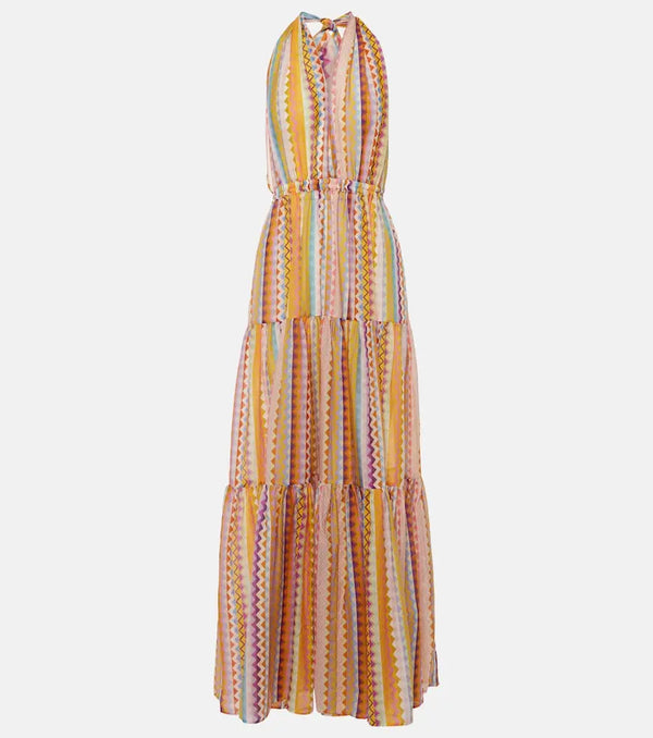 Missoni Zigzag cotton and silk maxi dress