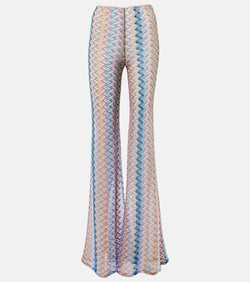 Missoni Zigzag flared lamé pants | LYBSTORE