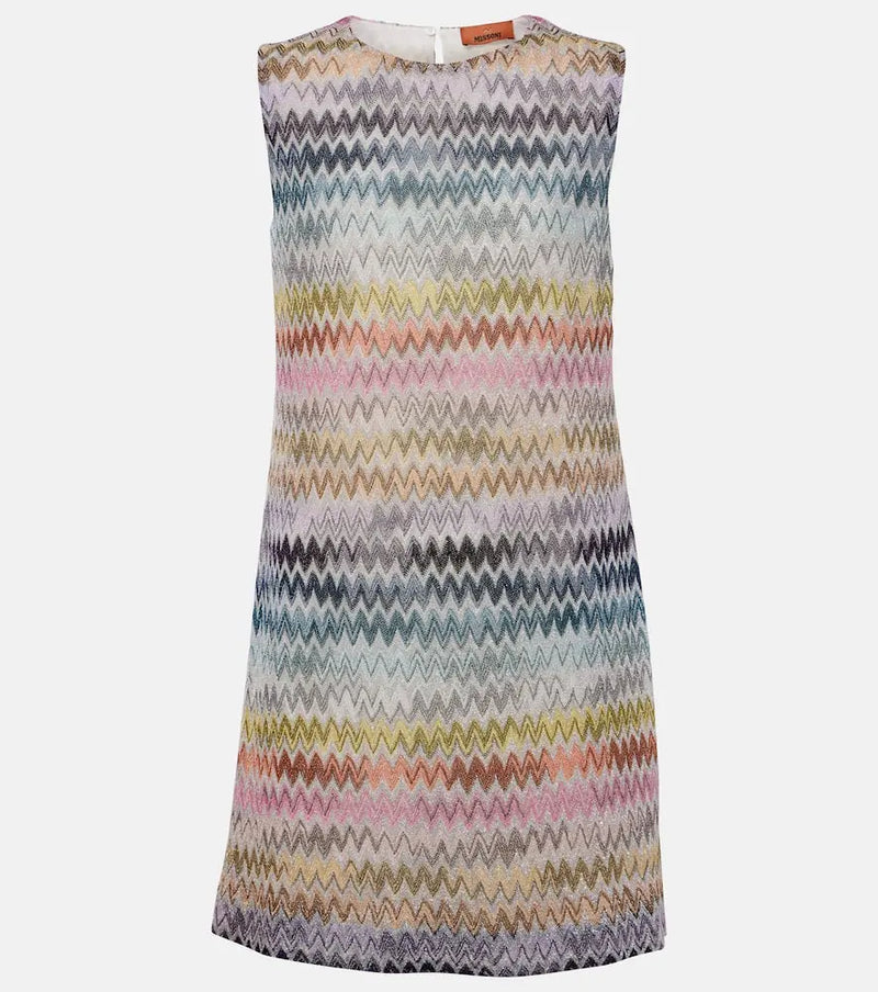 Missoni Zigzag lamé minidress