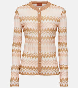 Missoni Zigzag metallic knit cardigan