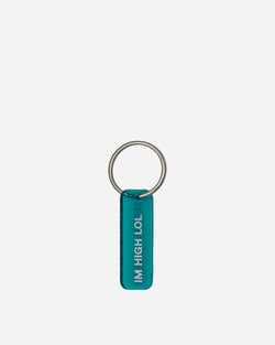 Mister Green I m High Lol Keychain Transluscent Aqua