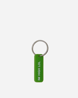 Mister Green I m High Lol Keychain Green