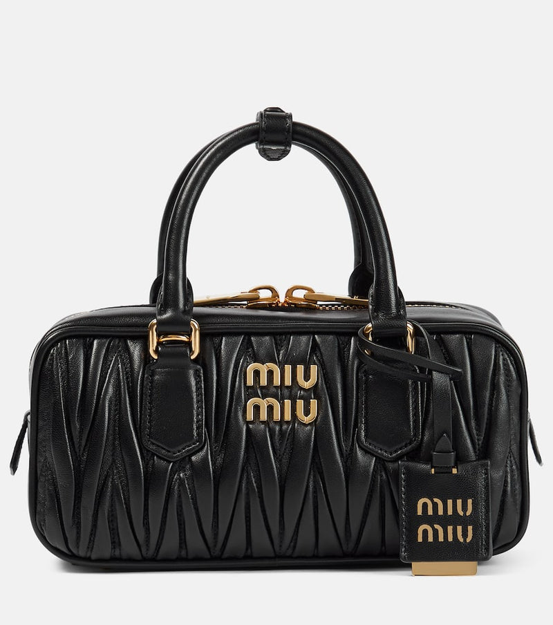 Miu Miu Arcadie matelassé leather tote bag