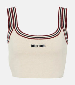 Miu Miu Cashmere crop top | LYBSTORE