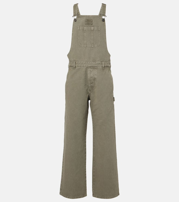 Miu Miu Cotton gabardine overalls