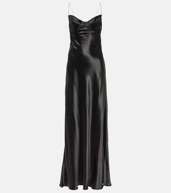 Miu Miu Embellished satin gown