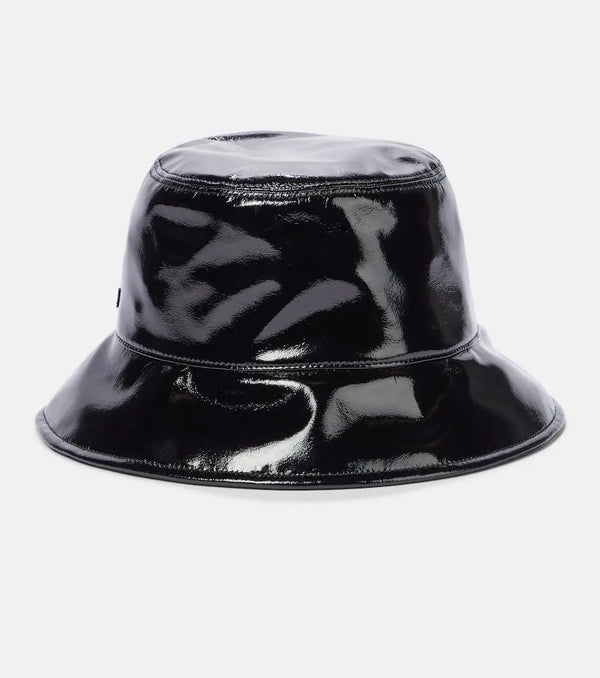 Miu Miu Faux patent leather bucket hat | LYBSTORE