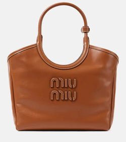 Miu Miu Ivy leather tote bag