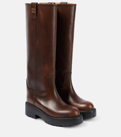 Miu Miu Leather knee-high boots