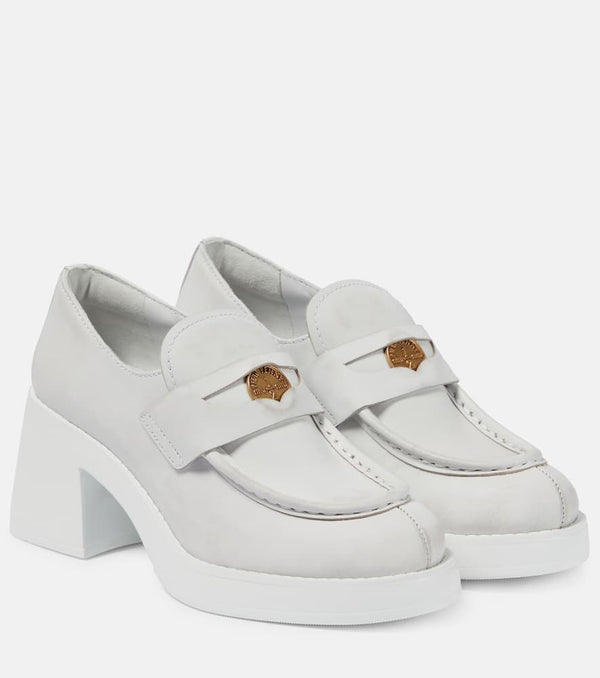 Miu Miu Leather loafer pumps