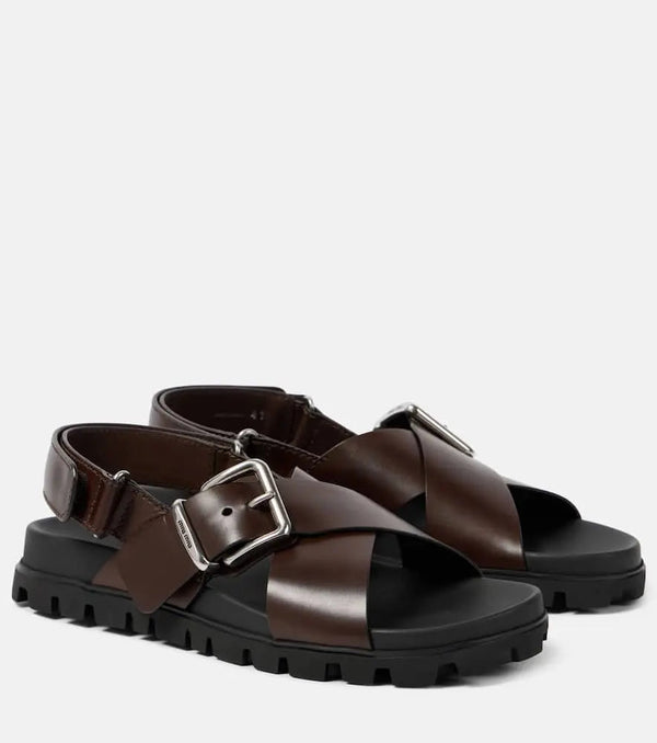 Miu Miu Leather sandals | LYBSTORE