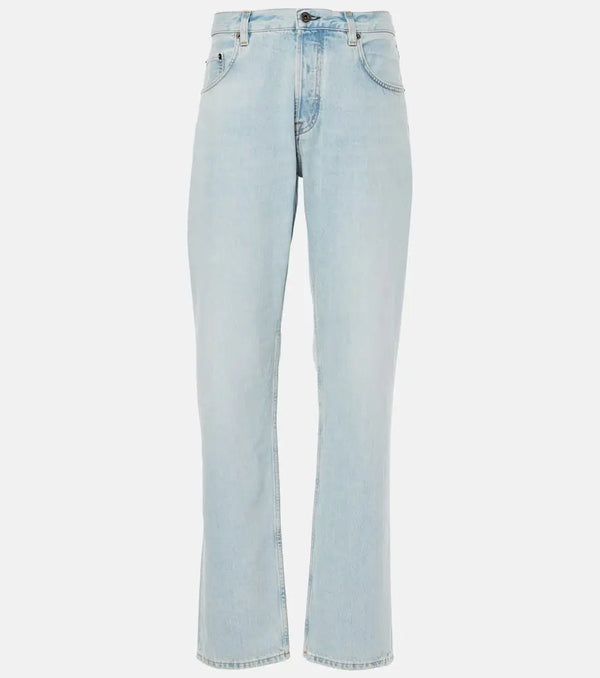 Miu Miu Low-rise wide-leg jeans | LYBSTORE