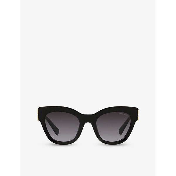 Miu Miu MU 01YS cat-eye acetate sunglasses | LYBSTORE