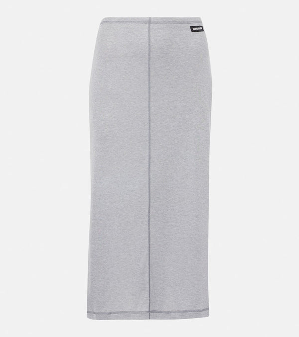 Miu Miu Silk midi skirt