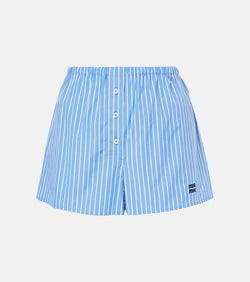 Miu Miu Striped cotton boxer shorts