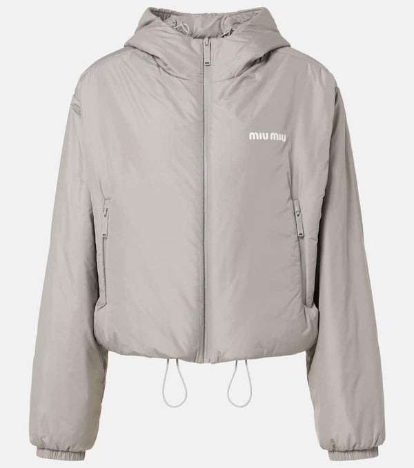 Miu Miu Technical pongee puffer jacket