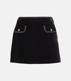 Miu Miu Velvet miniskirt