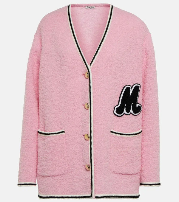 Miu Miu Wool-blend bouclé cardigan