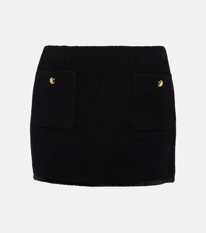 Miu Miu Wool-blend miniskirt | LYBSTORE