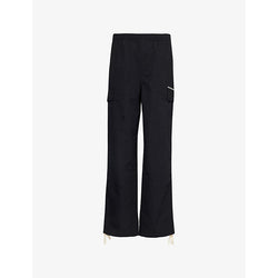  Mki Miyuki-Zoku Straight-leg mid-rise cotton trousers