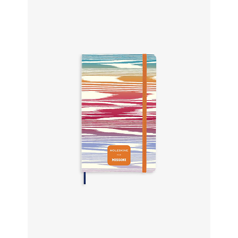 Moleskine x Missoni ruled hardcover canvas notebook 21.4 x 13.2cm | LYBSTORE