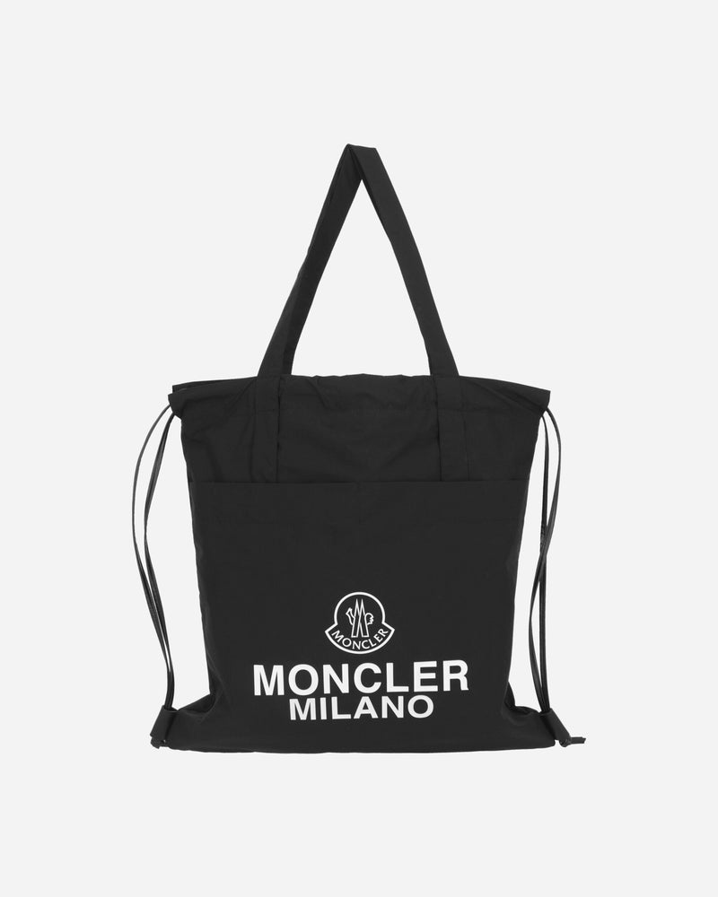 Moncler AQ Drawstring Tote Bag Black