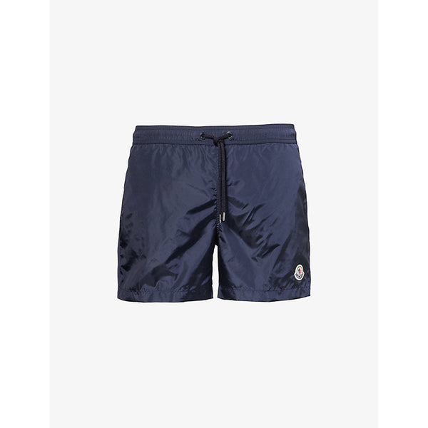 Moncler Brand-Patch Regular-Fit Swim Shorts