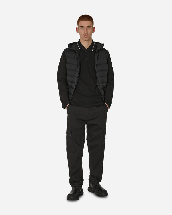 Moncler Matt Black Gabardine Cargo Pants Black