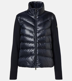 Moncler Down-paneled wool cardigan