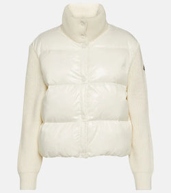 Moncler Down-paneled wool jacket | LYBSTORE