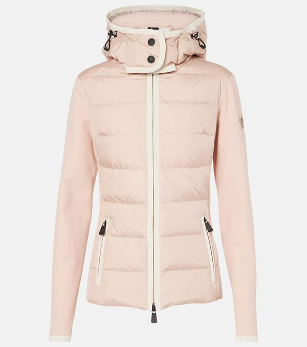 Moncler Grenoble Down-paneled zip-up cardigan