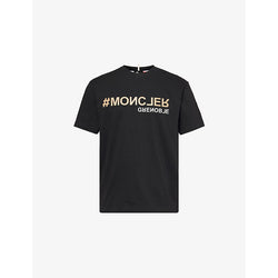  Moncler Grenoble Embossed-branding crew-neck relaxed-fit cotton-jersey T-shirt