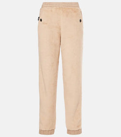 Moncler Grenoble Faux fur sweatpants