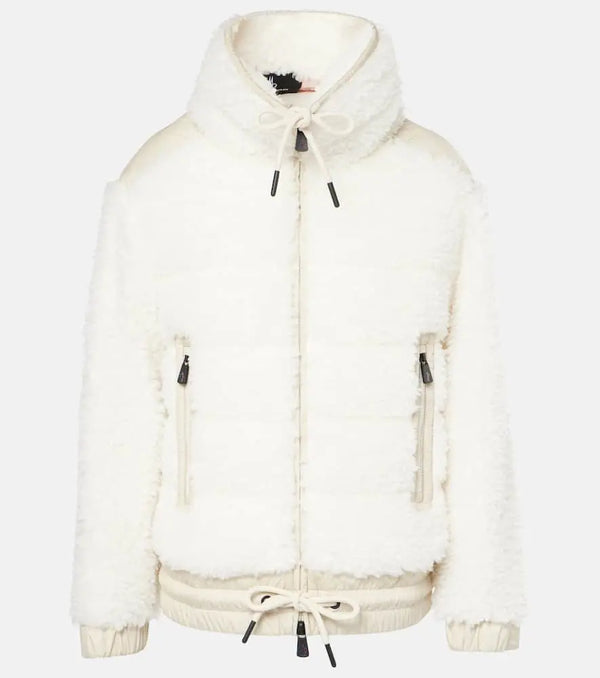 Moncler Grenoble Faux shearling cardigan | LYBSTORE