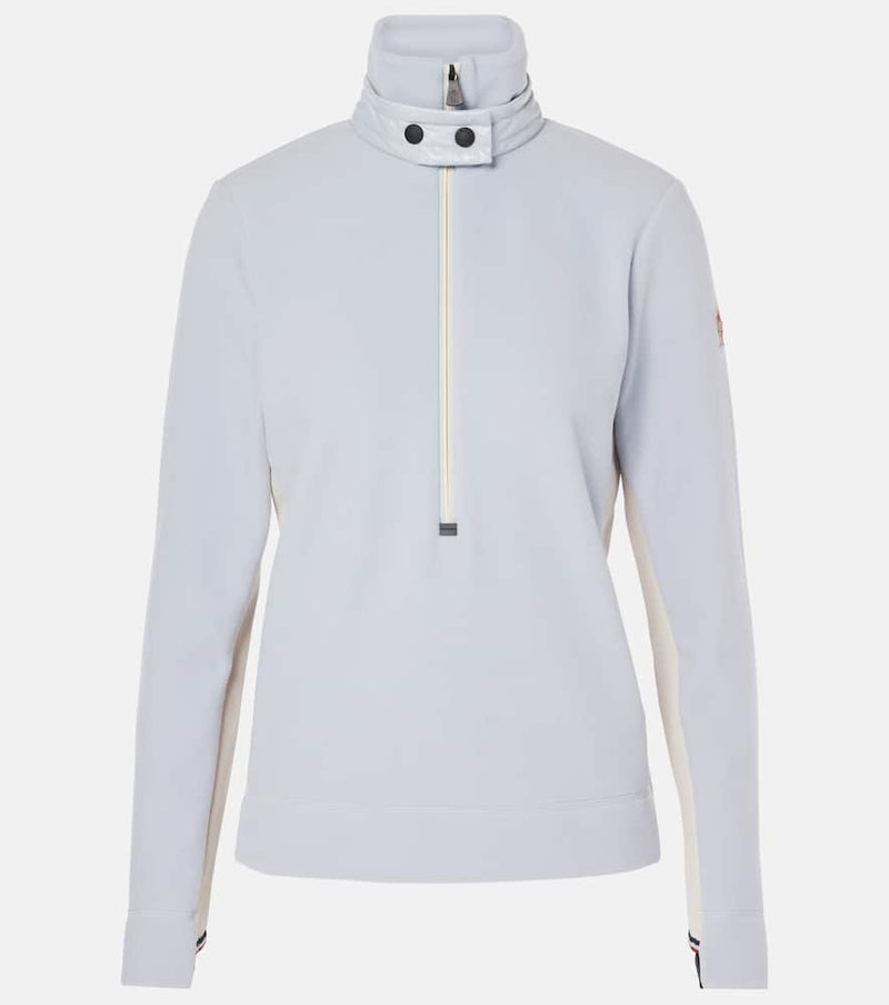 Moncler Grenoble Half-zip fleece ski top