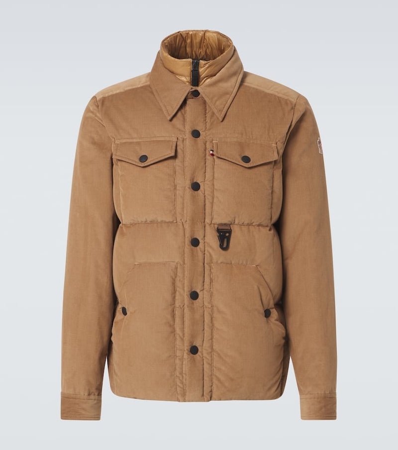 Moncler Grenoble Lech cotton corduroy down jacket | LYBSTORE