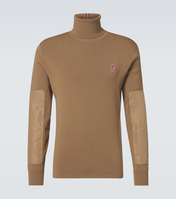 Moncler Grenoble Wool-blend turtleneck sweater | LYBSTORE