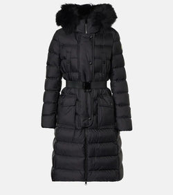 Moncler Khloe shearling-trimmed down jacket