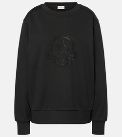 Moncler Logo cotton-blend fleece sweatshirt